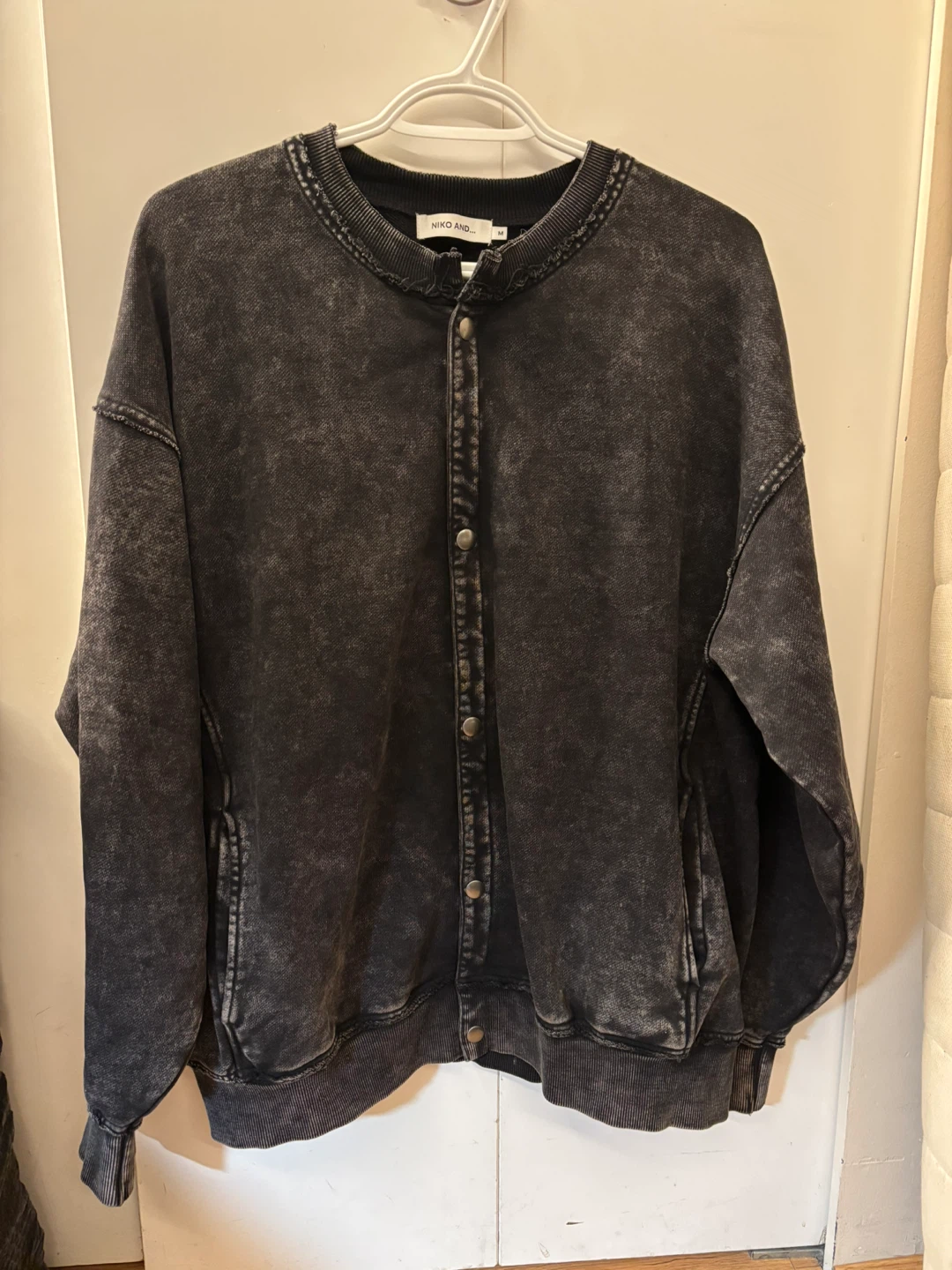 Niko and... Snap Button Varsity Jacket