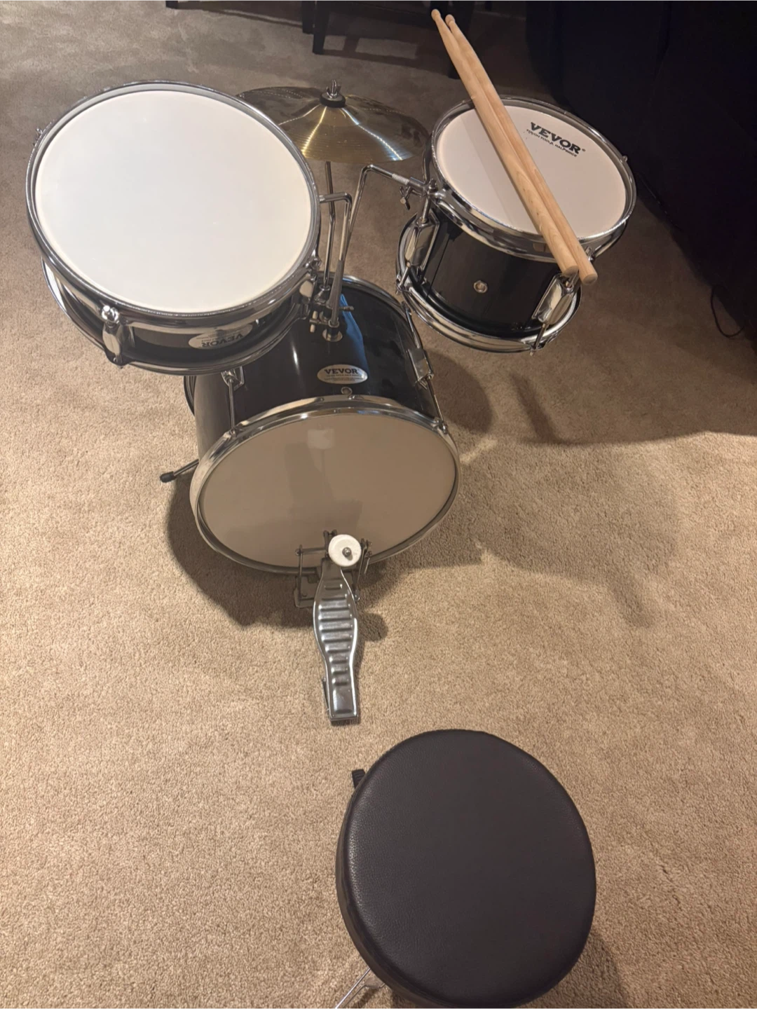 VEVOR Drum Set with Sticks and Stool - photo 2