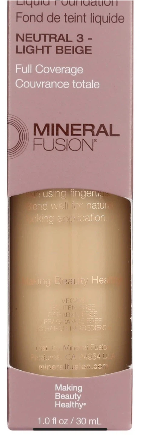 Mineral Fusion Liquid Foundation - Neutral 3 Light Beige
