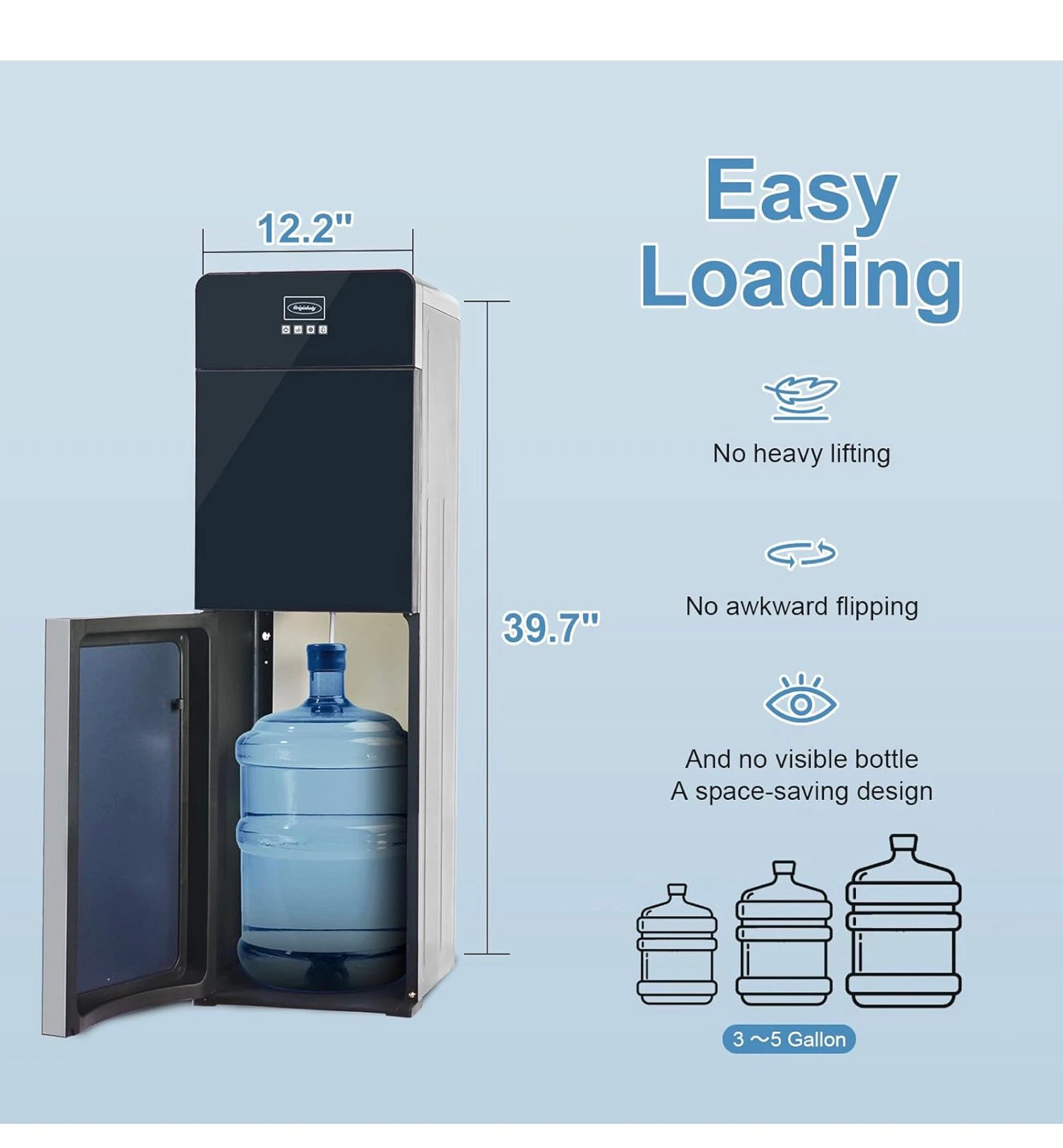 Bottom Loading Water Dispenser - Hot/Cold/Room Temp - photo 2