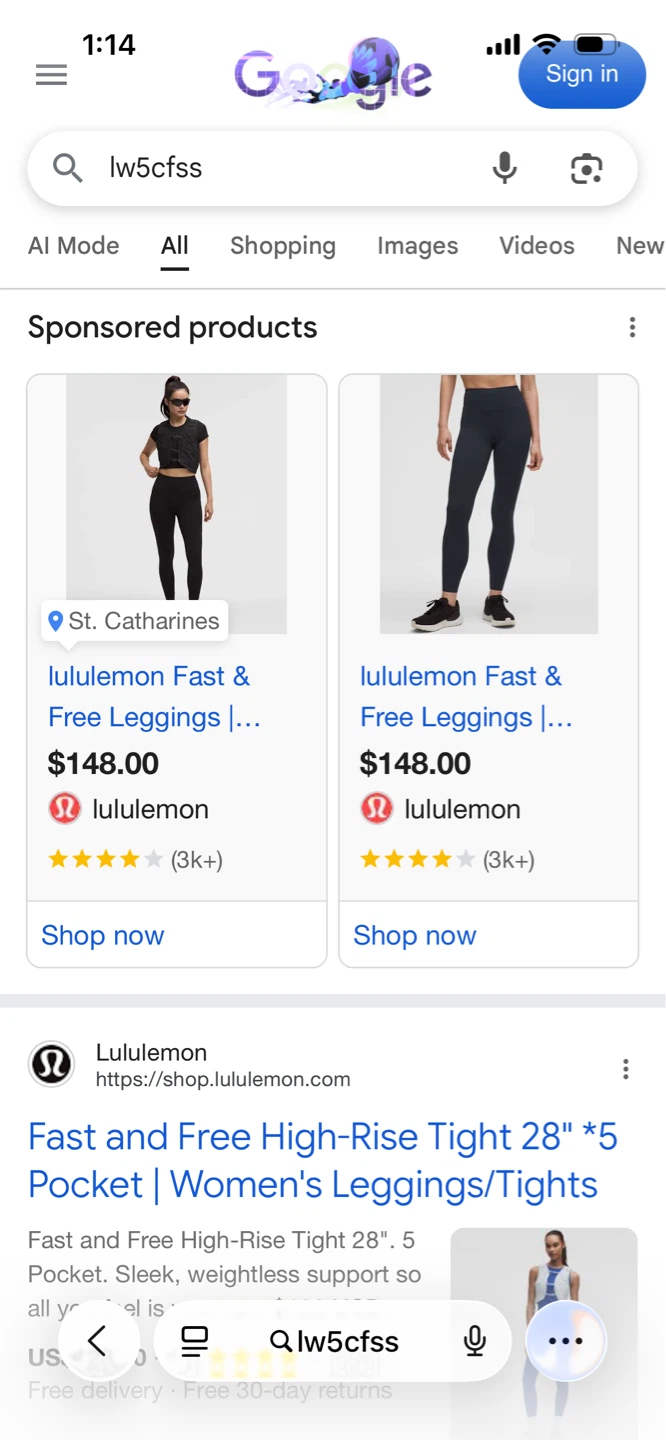 Fast and free lulu leggings size 8 - photo 4