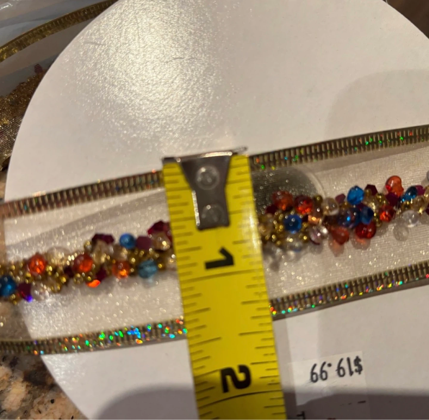 ⚽️Decorative Ribbon with Beads - photo 5