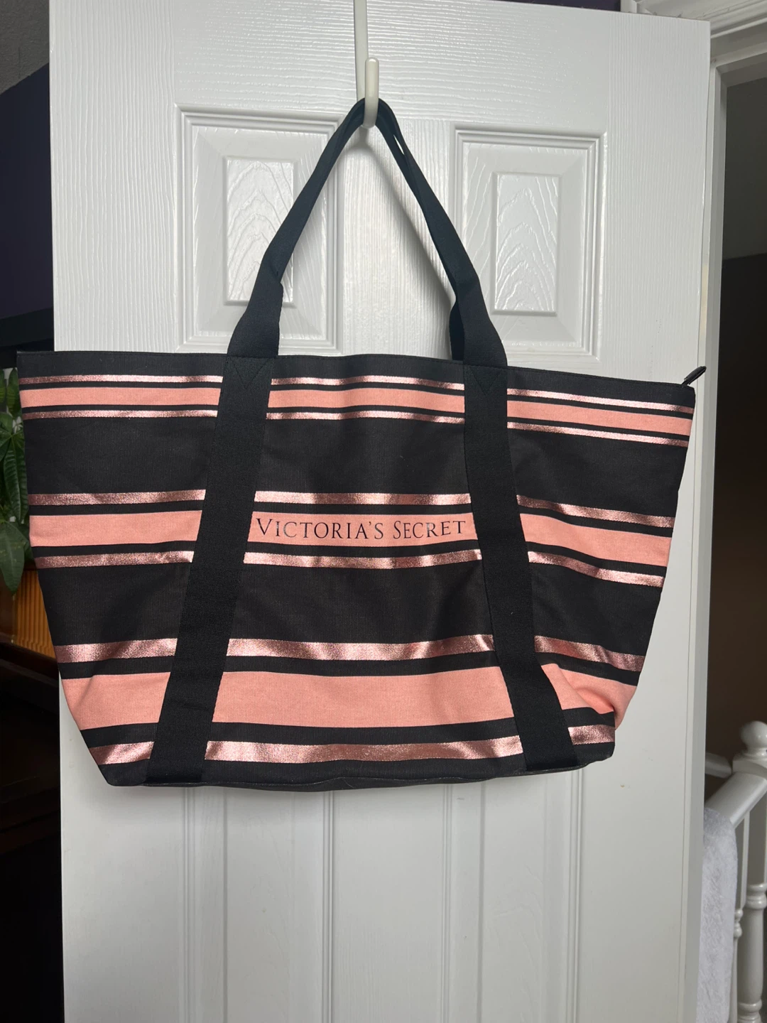 Victoria's Secret Striped Tote Bag