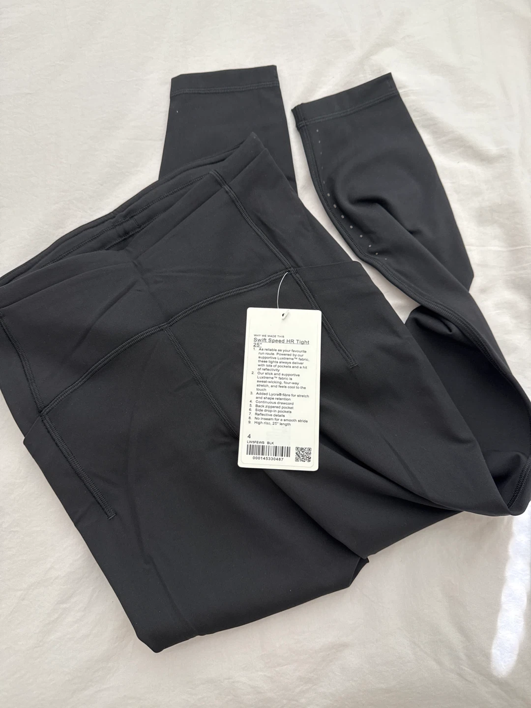 Lululemon Swift Speed HR Tight 25" Black Size 4