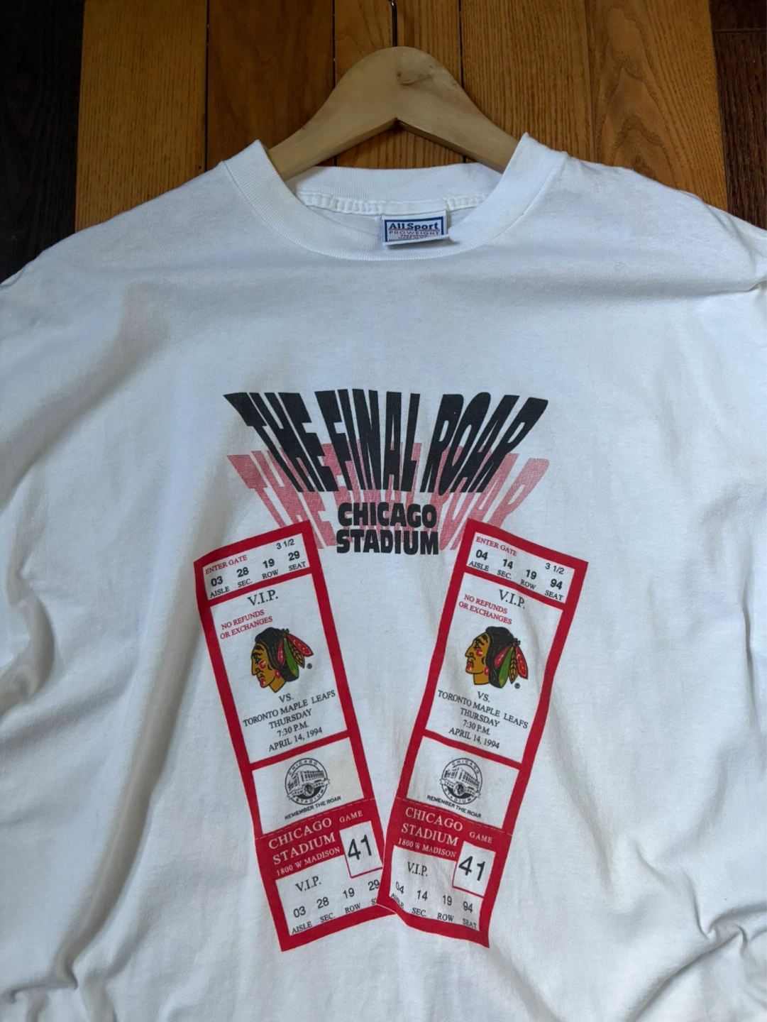 Vintage 1994 Chicago Blackhawks tee XL NHL - photo 5