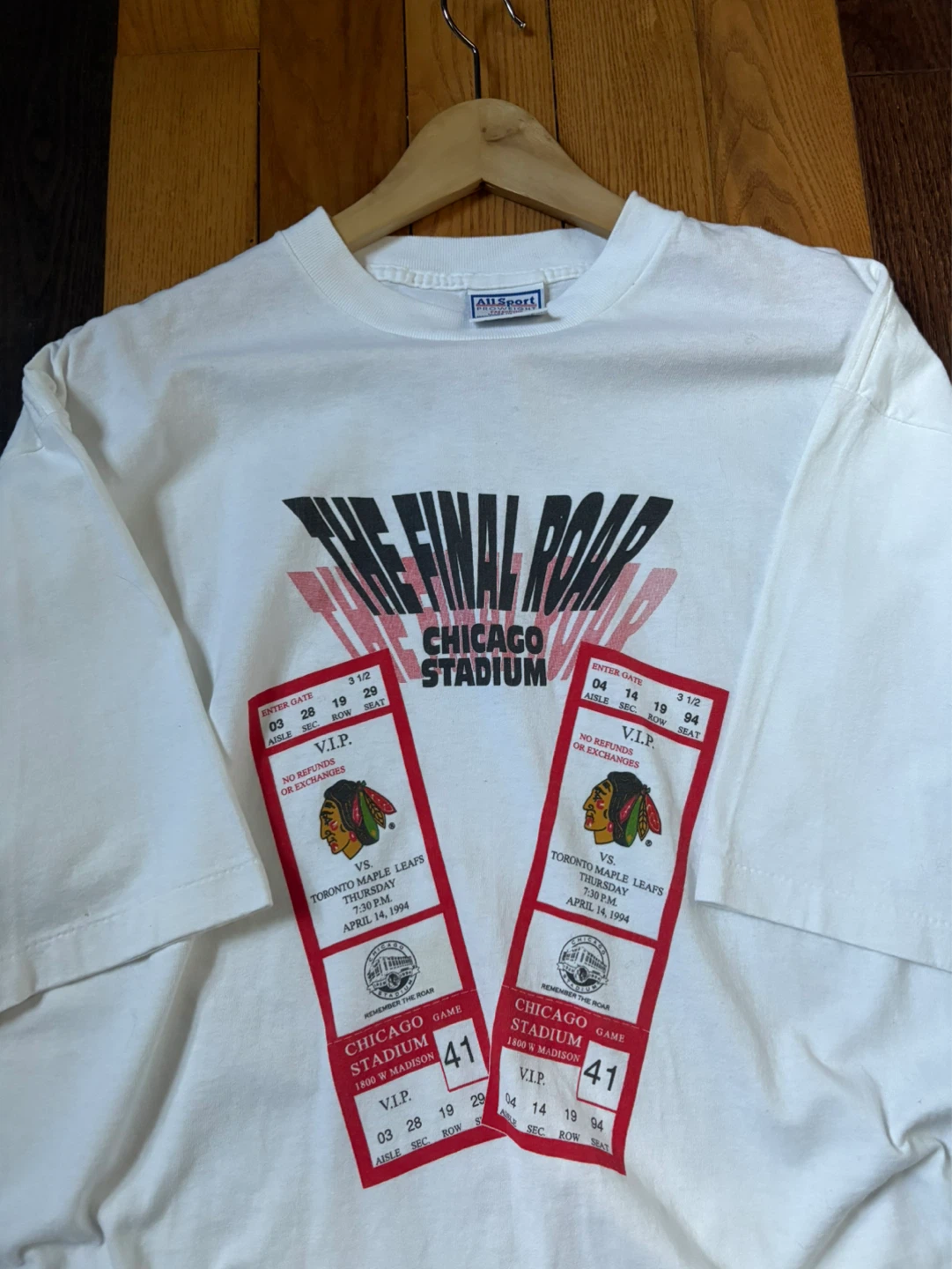 Vintage 1994 Chicago Blackhawks tee XL NHL