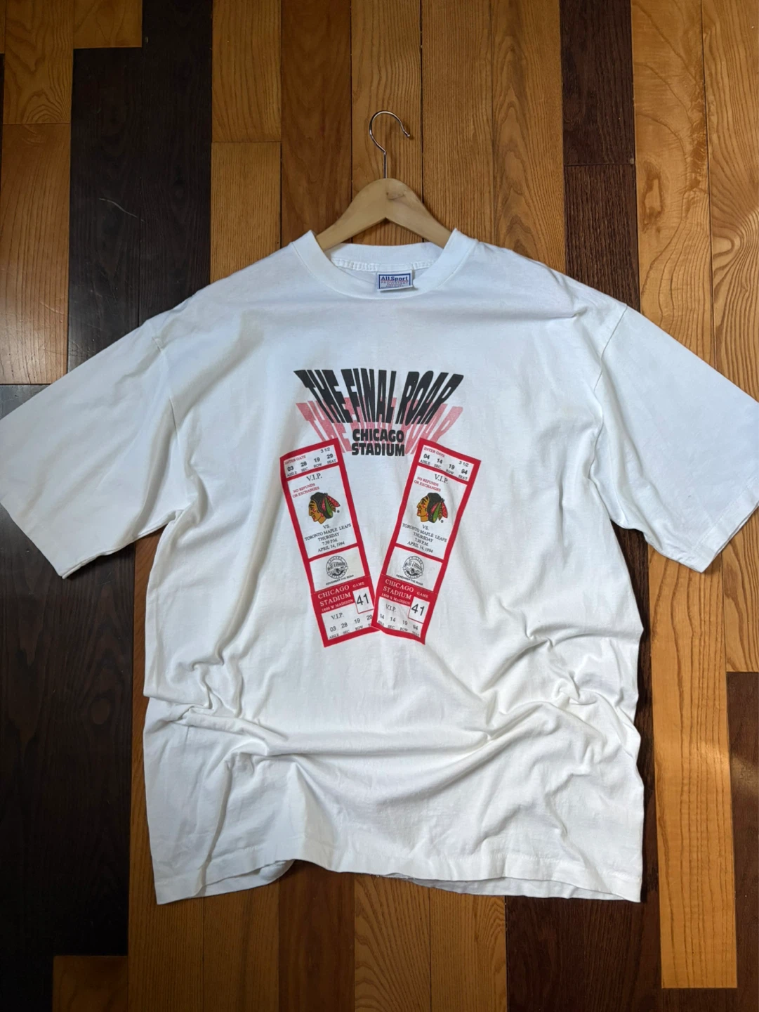 Vintage 1994 Chicago Blackhawks tee XL NHL - photo 4