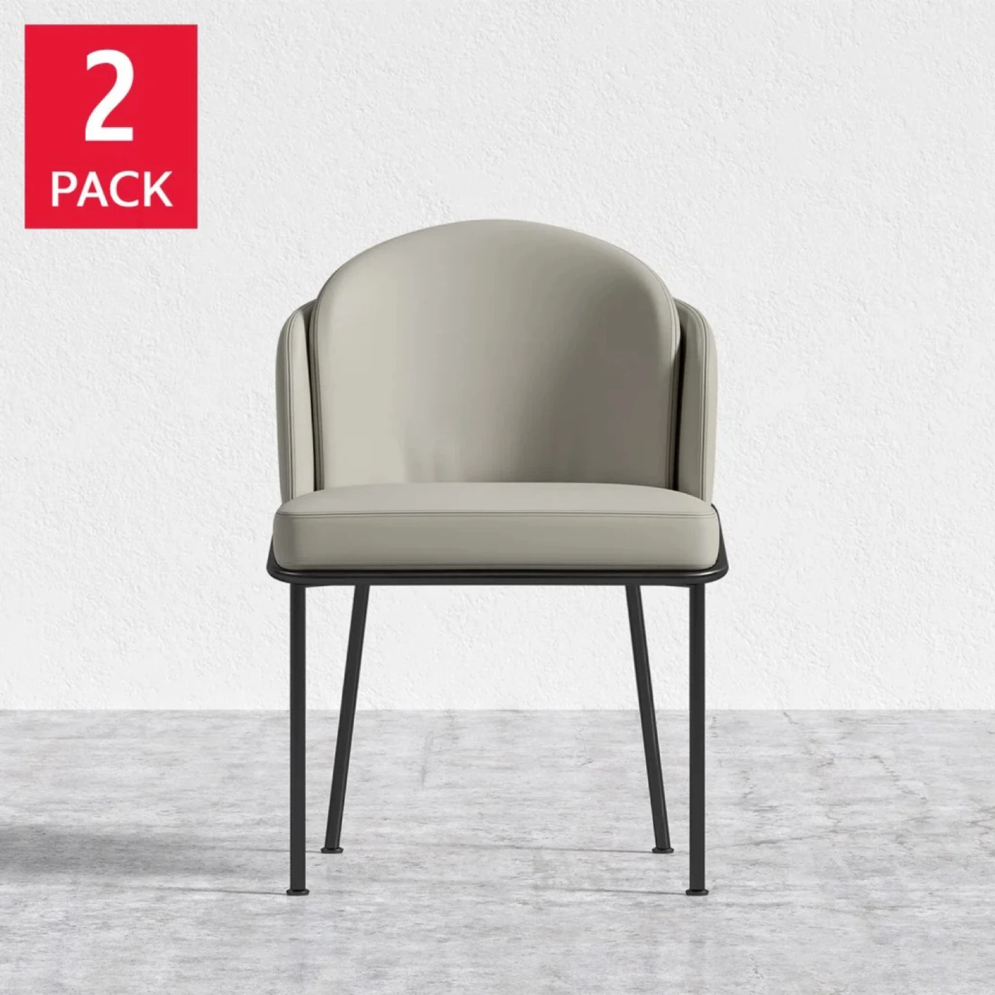 Angelo Black and Taupe (Trento) Dining Chair, 2-pac - photo 5