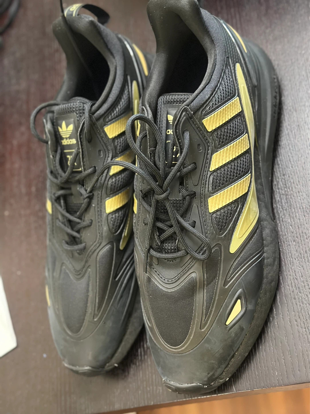 Adidas ZX 2K Boost Sneakers Black & Gold - photo 3