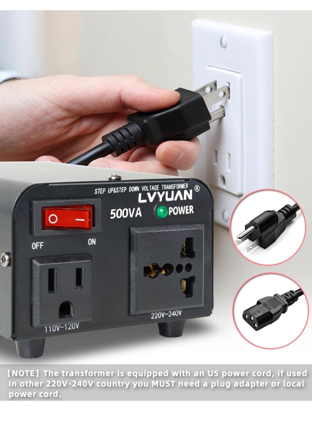 LVYUAN 500W Voltage Transformer T500 - photo 5