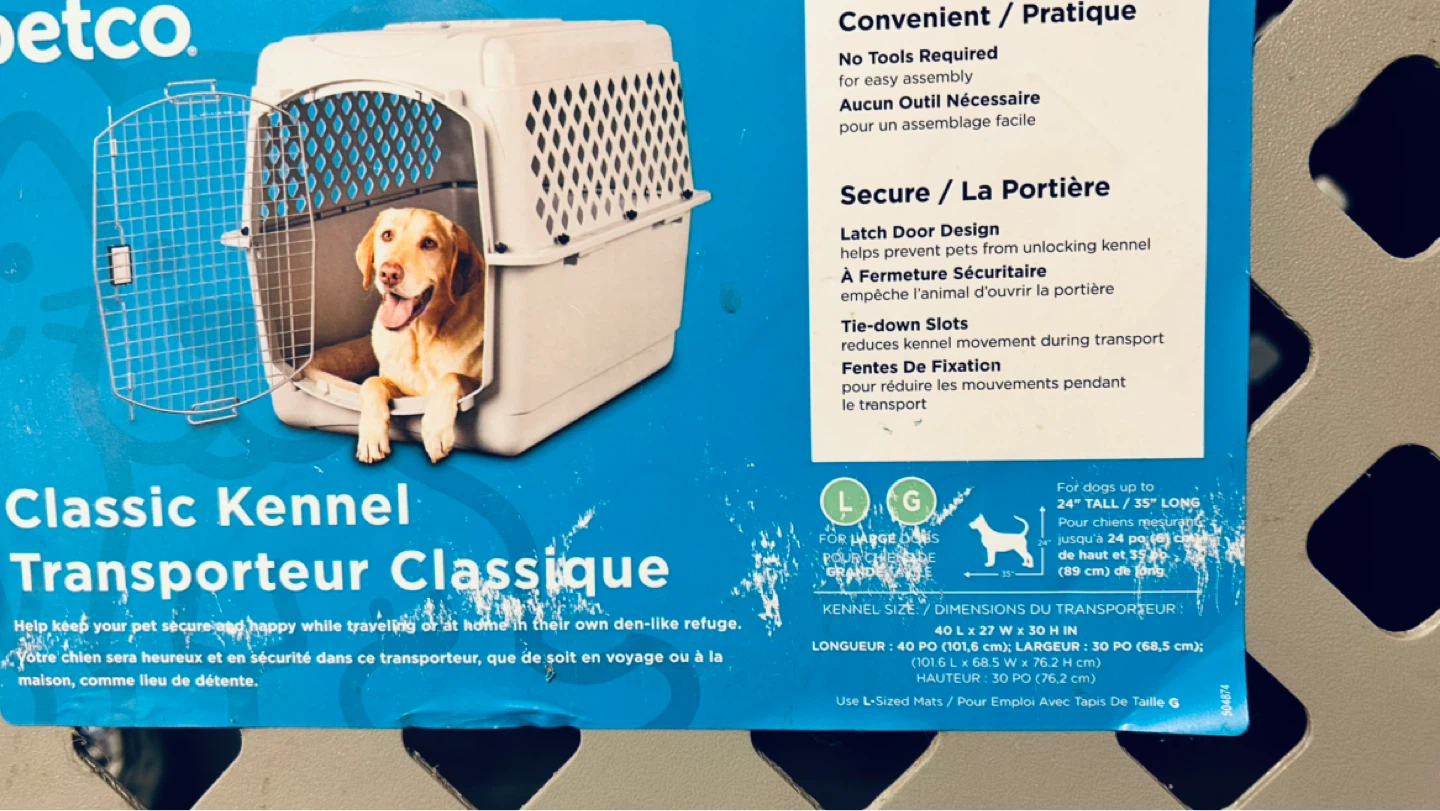 Petco Classic Kennel Large Dog Crate Carrier – 40” x 27” x 30” - photo 5