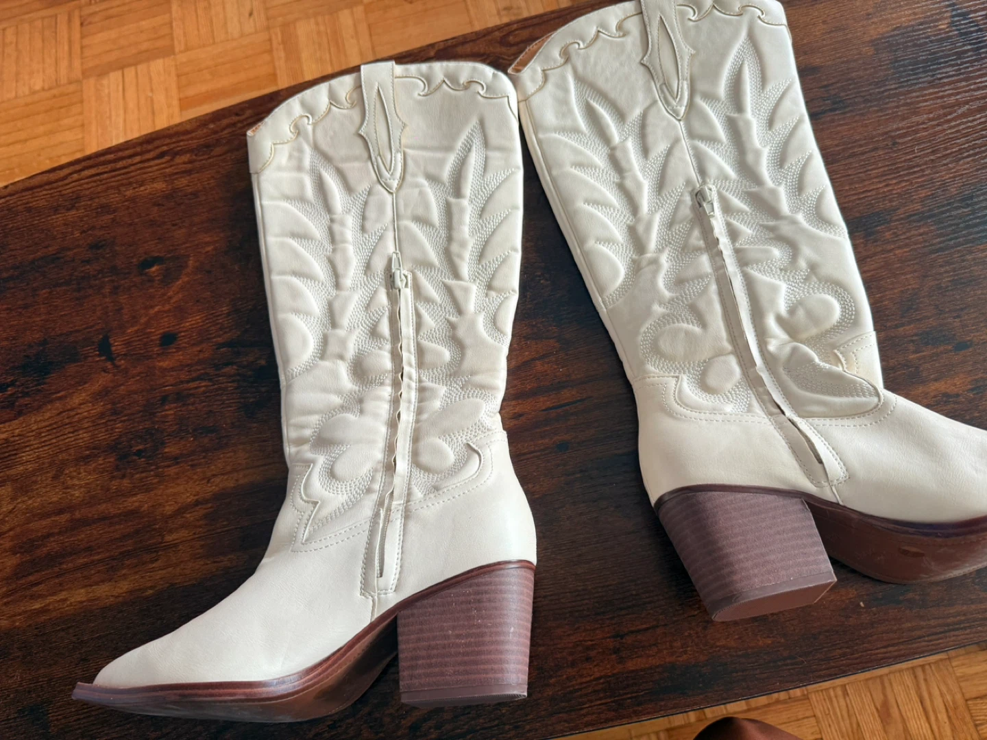 Crown Vintage Cream Western Cowboy Boots - photo 4