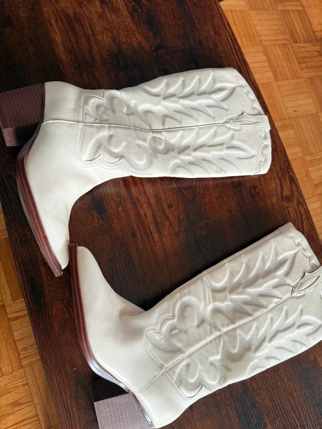 Crown Vintage Cream Western Cowboy Boots - photo 2