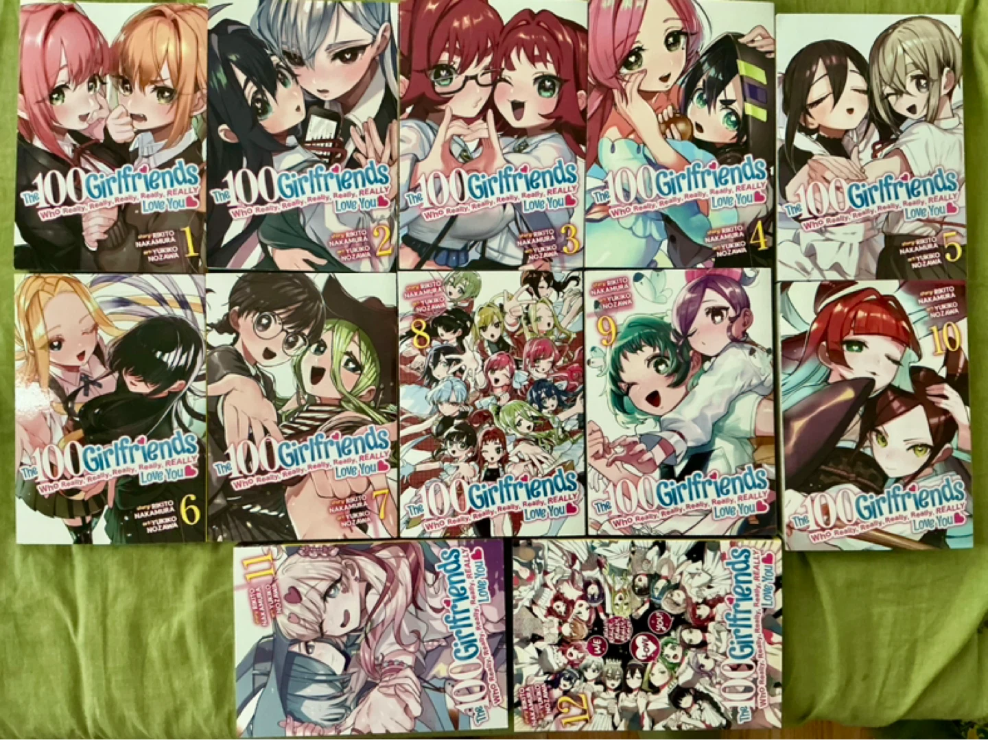 The 100 Girlfriends Who Really Love You manga 1-12  ⚽