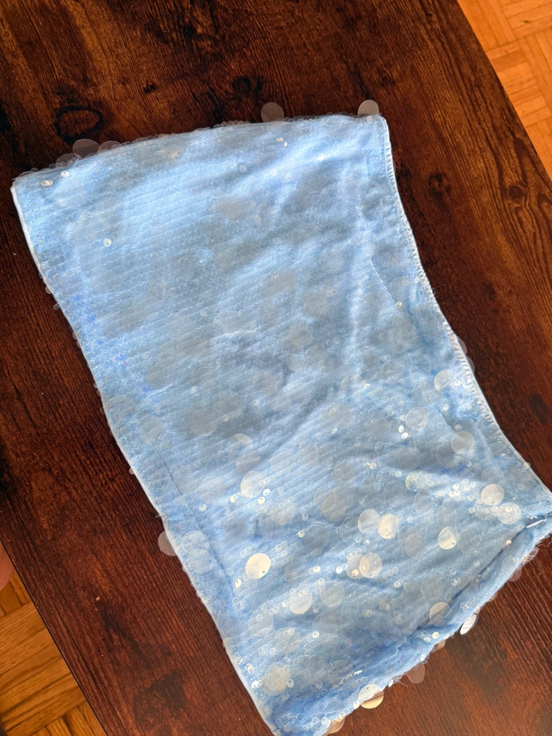 Light Blue Sequin Skirt - photo 4