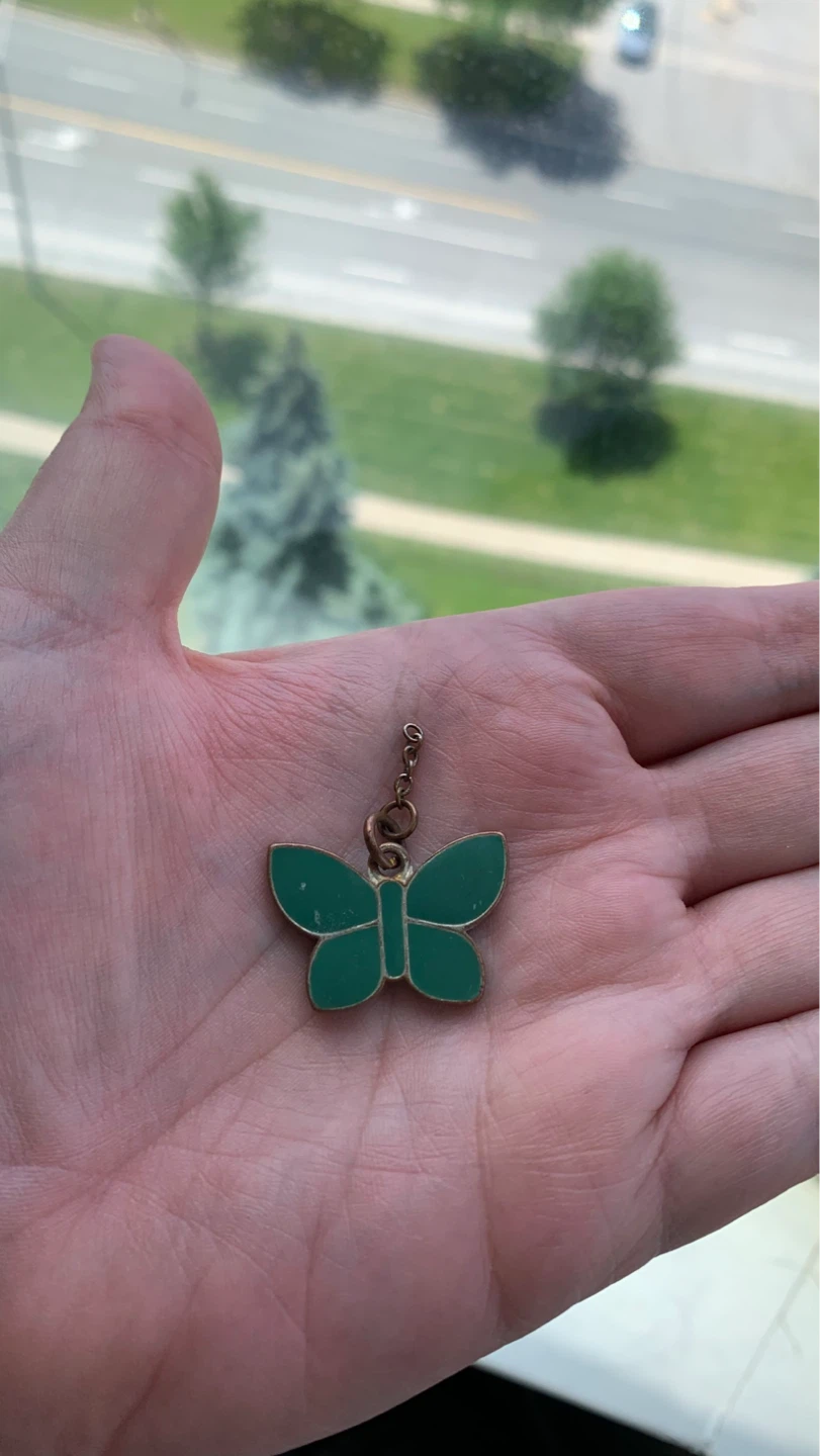 Green Butterfly Charm Pendant ⚽️ SHE’S A BIT BANGED UP - photo 2