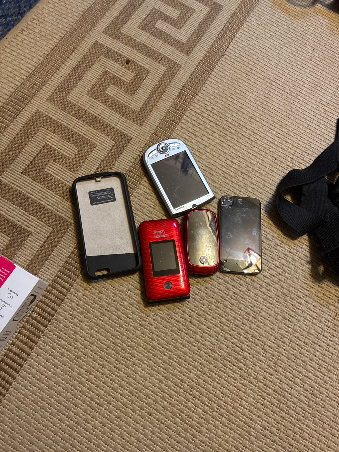 Assorted Older Cell Phones and PDA