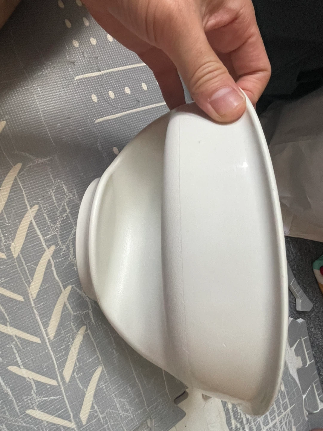 ⚽️White Divided Serving Cereal Bowl - photo 2