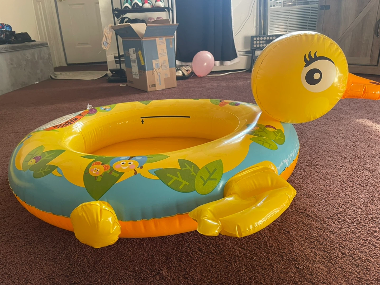 Inflatable Duck Baby Pool Float with Canopy⚽️ - photo 3
