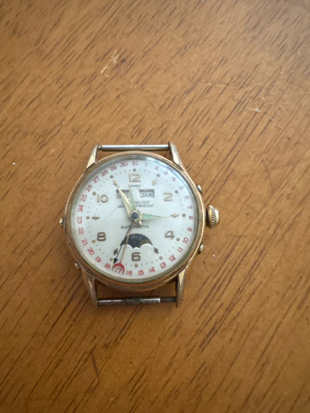 Hamilton Automatic Watch with Day/Date & Moon Phase