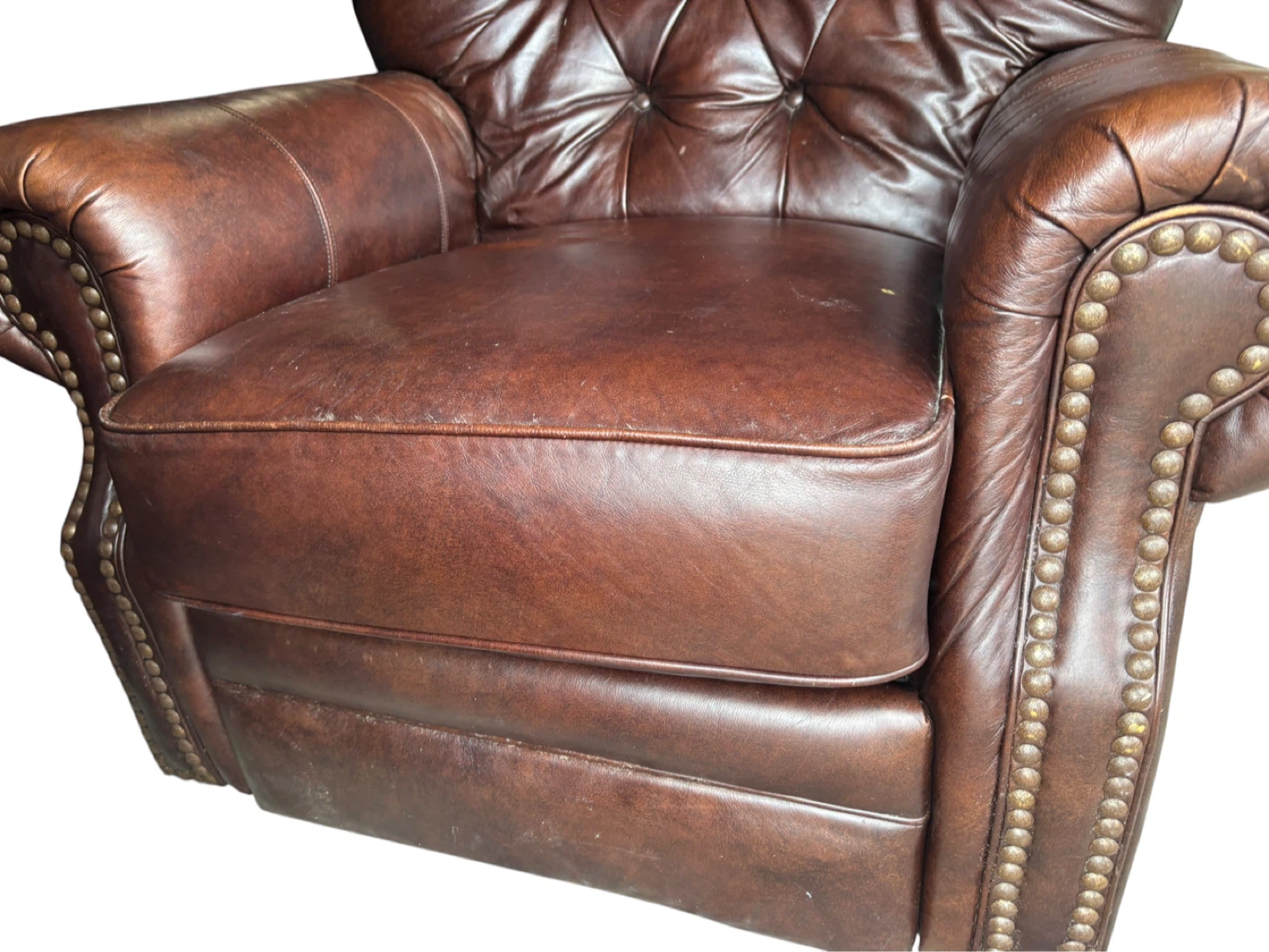 Vintage / Traditional Chesterfield-style Tufted Recliner - photo 5