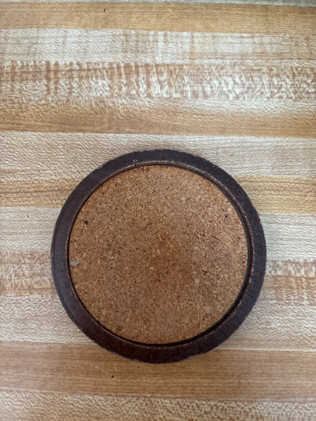 Cork Coaster with Wood Rim⚽️