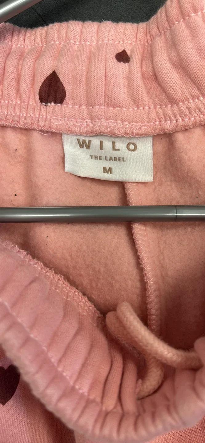 WILO The Label Pink Heart Sweatpants Size M - photo 3