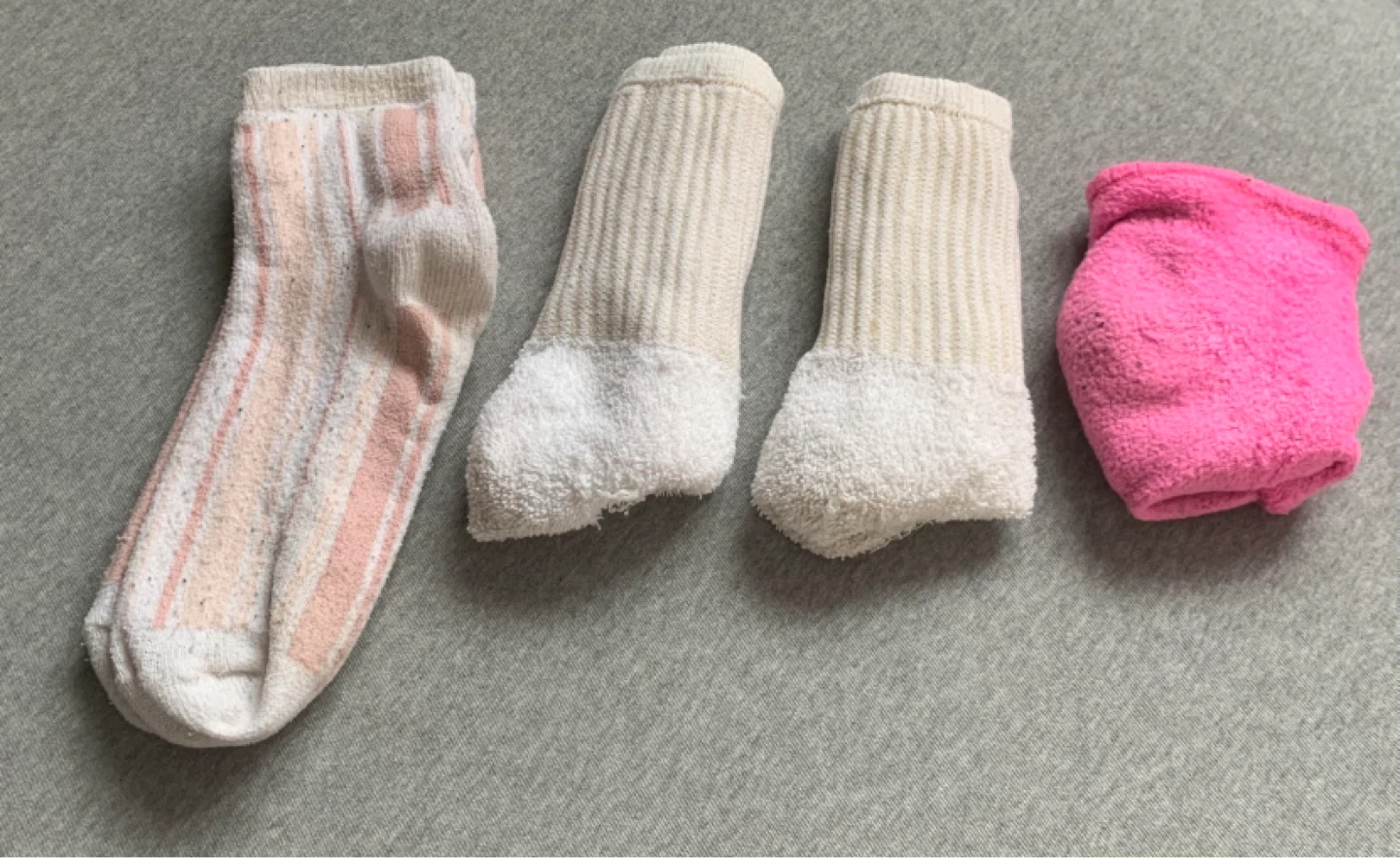 Four Pairs of Socks (Pinks & Whites) ⚽️