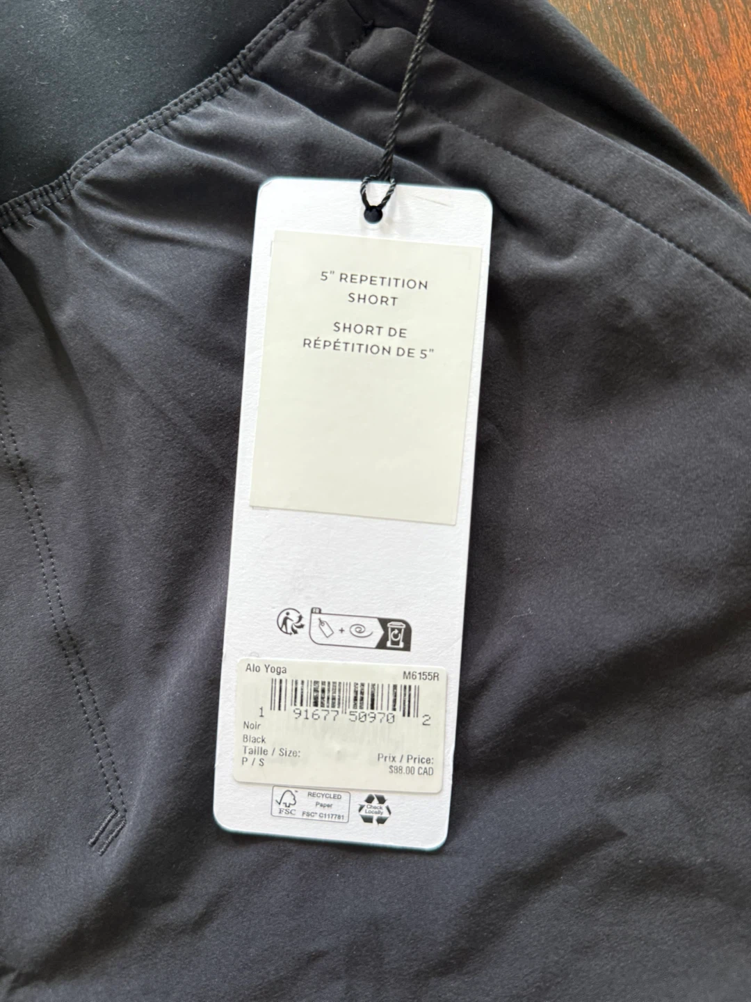 Alo Yoga 5" Repetition Shorts Black Size S - photo 3