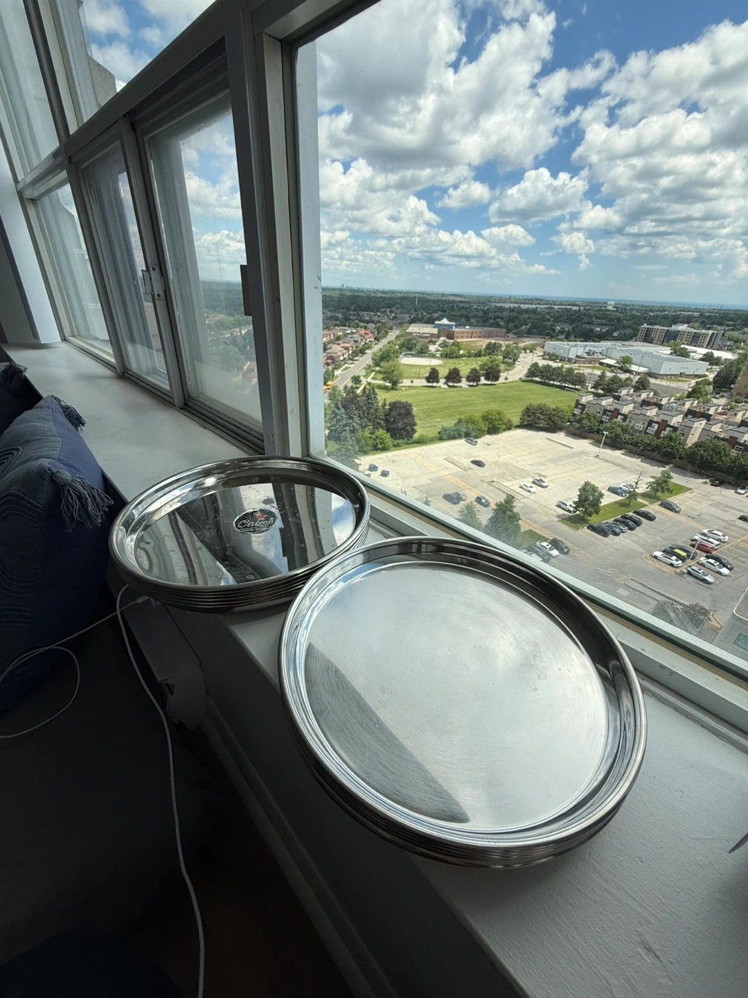 Heavy-Duty Stainless Steel Serving Plates