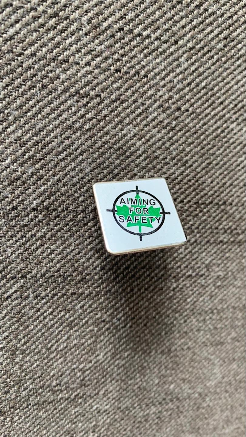 ‘Aiming for Safety’ Lapel Pin ⚽️