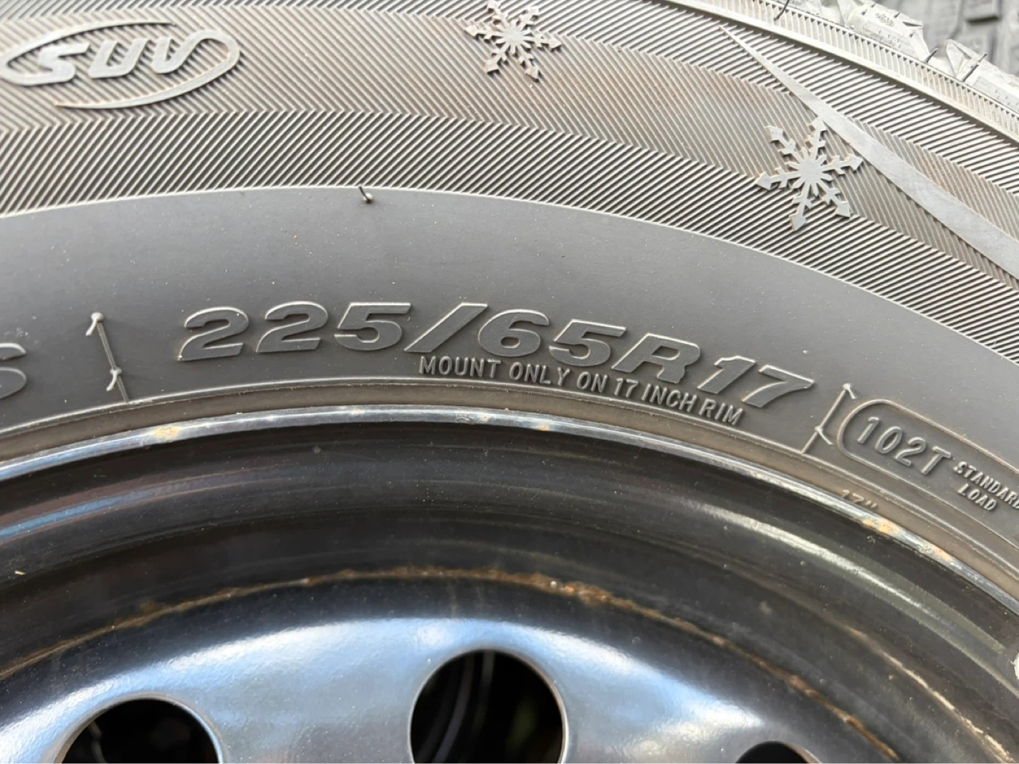 Winter Tires on Rims