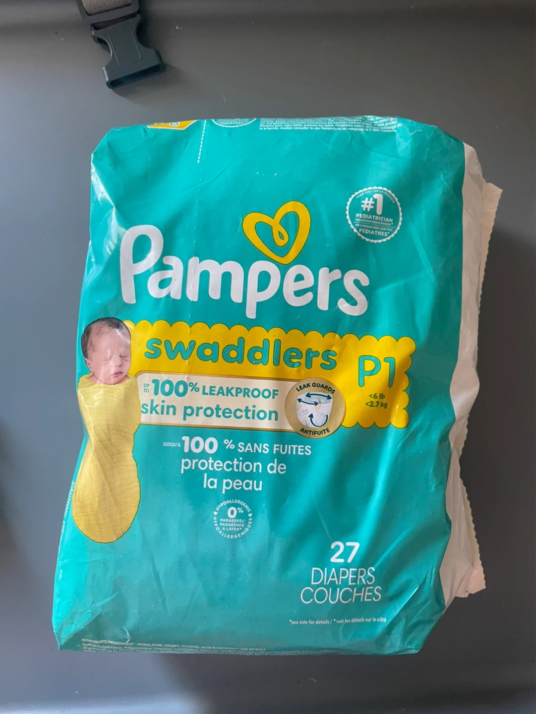 Pampers Swaddlers Diapers - Size P1 ⚽