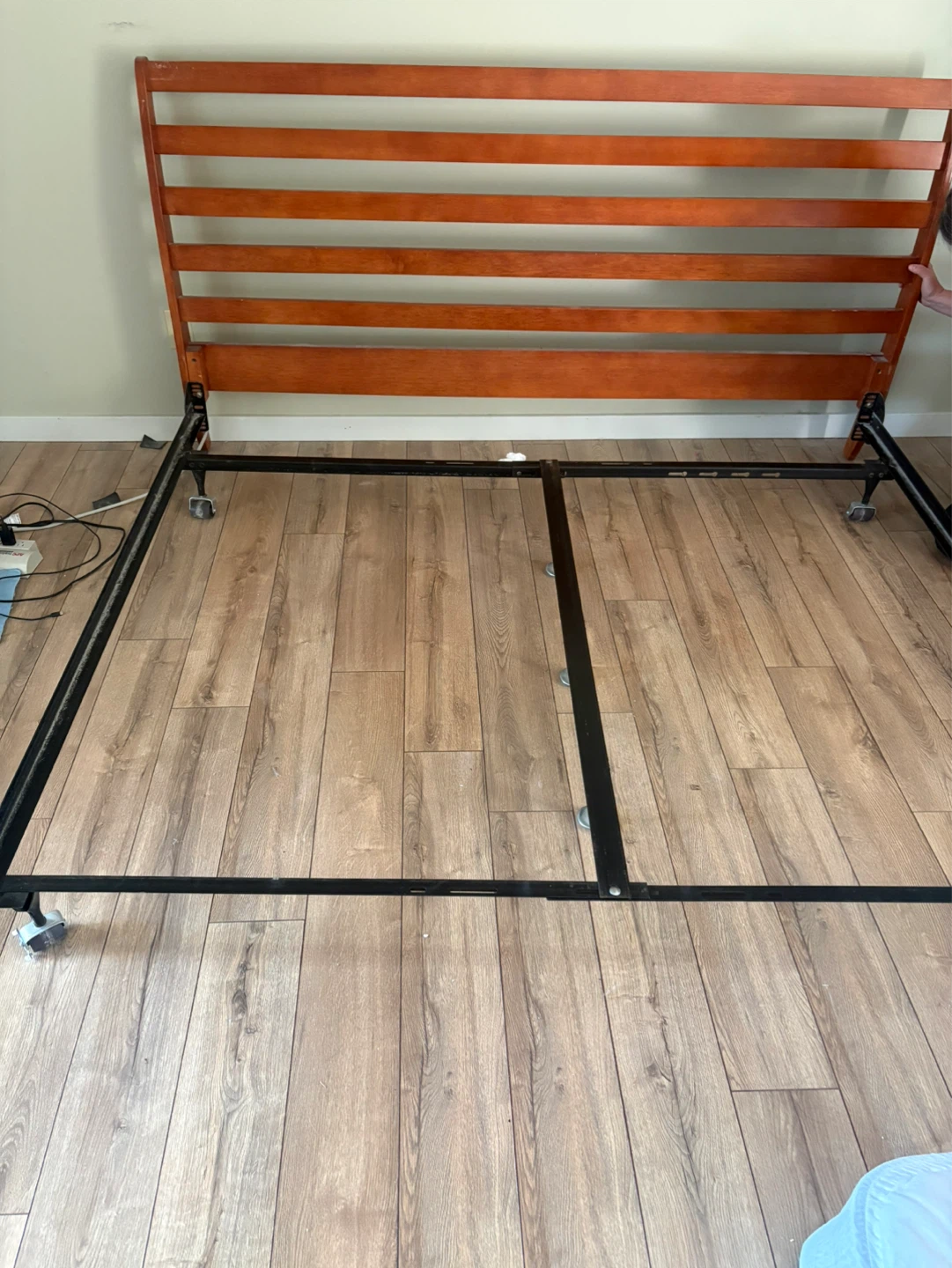 Wooden Slat Headboard king Bed Frame