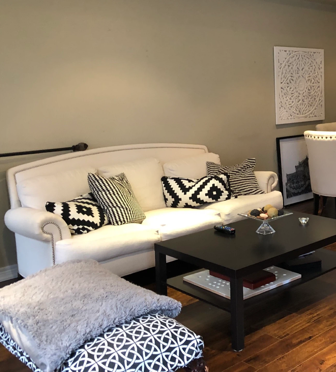 Ethan Allen crème  Sofa