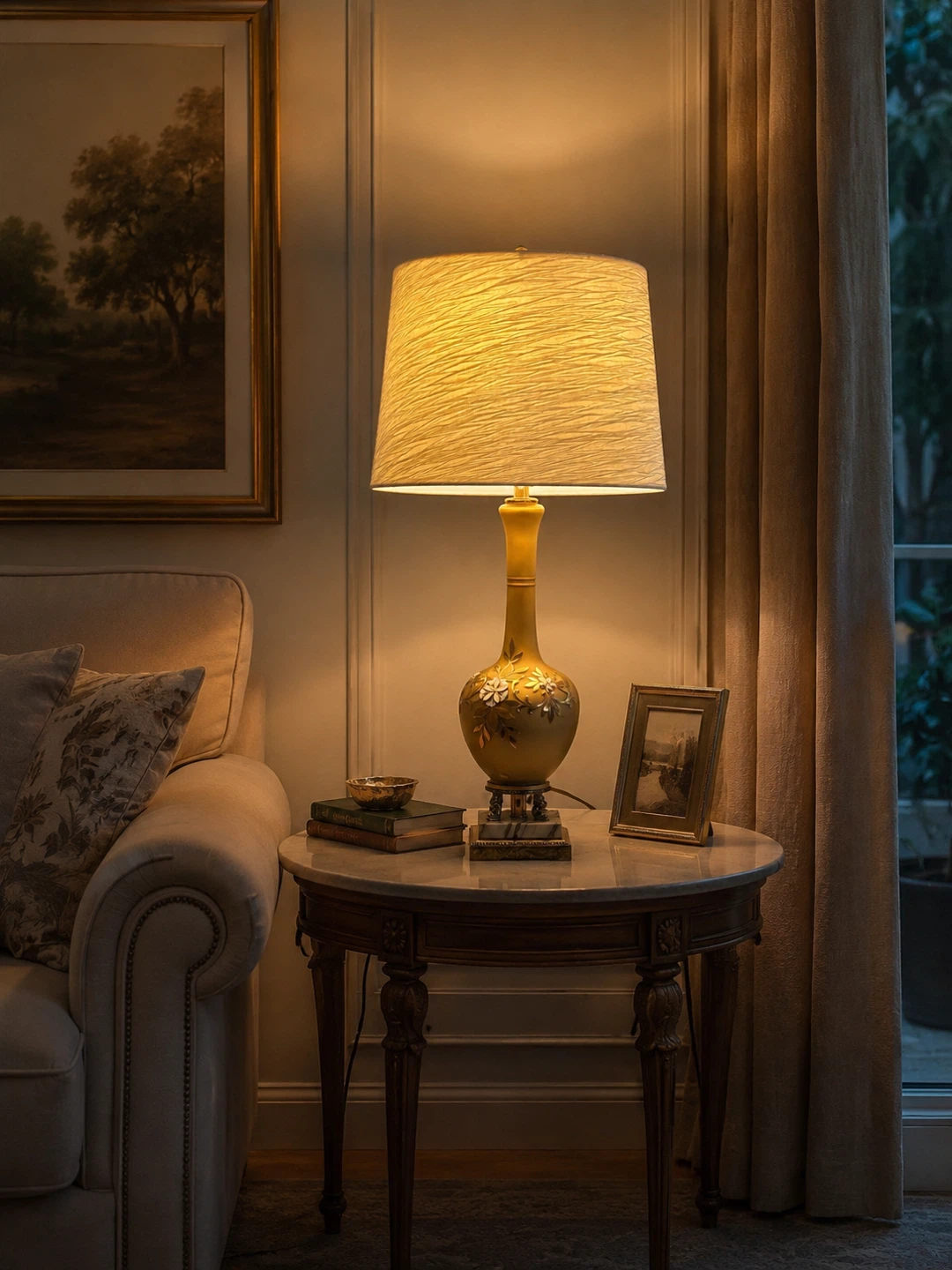 Table Lamp with Floral Design - photo 3