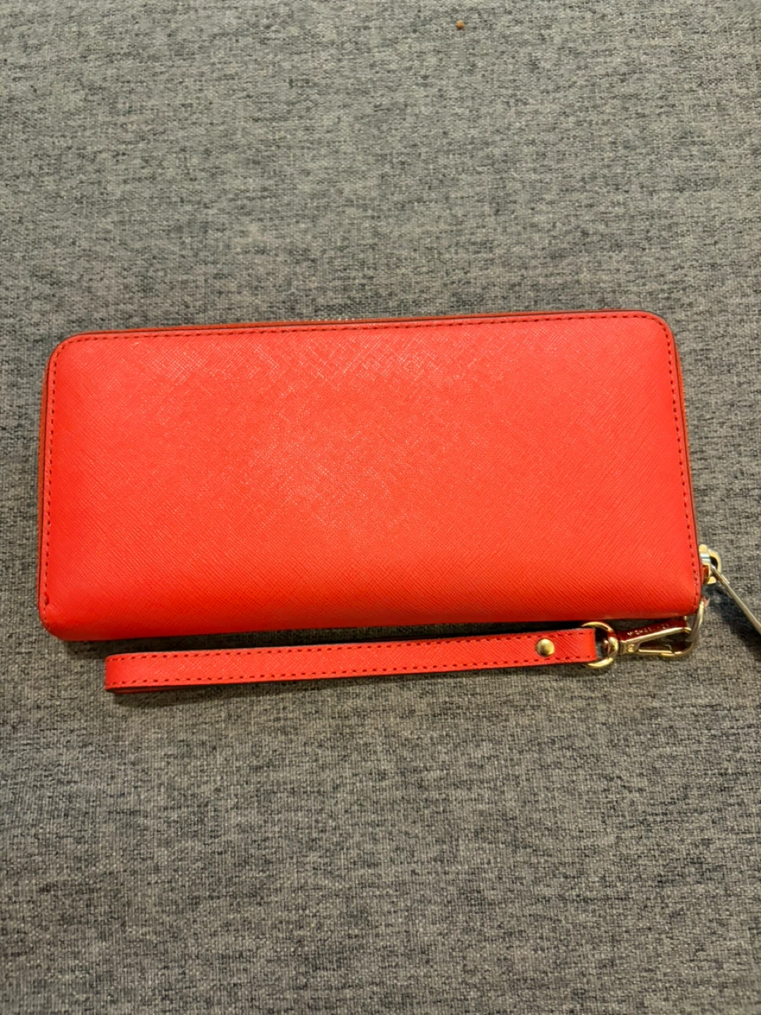 Michael Kors Coral-Red Saffiano Zip Wristlet Wallet - photo 2