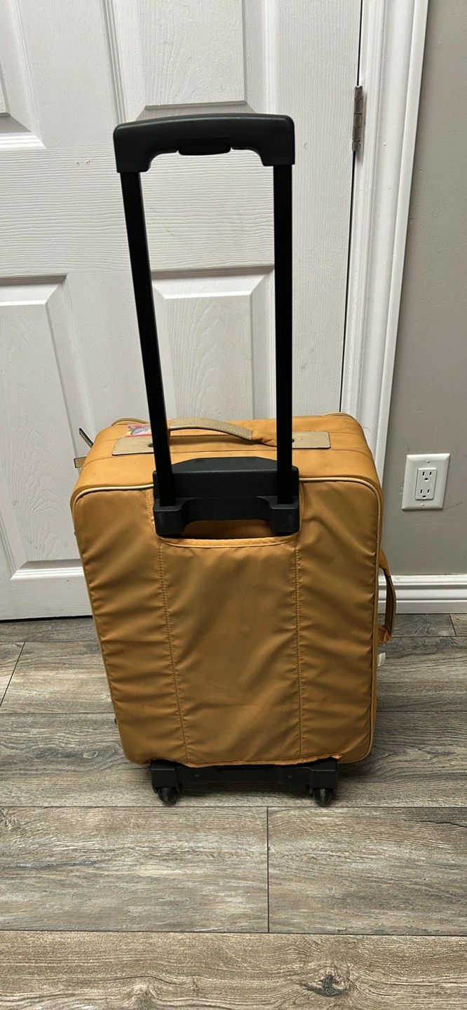Tan Rolling Carry-On Suitcase - photo 2
