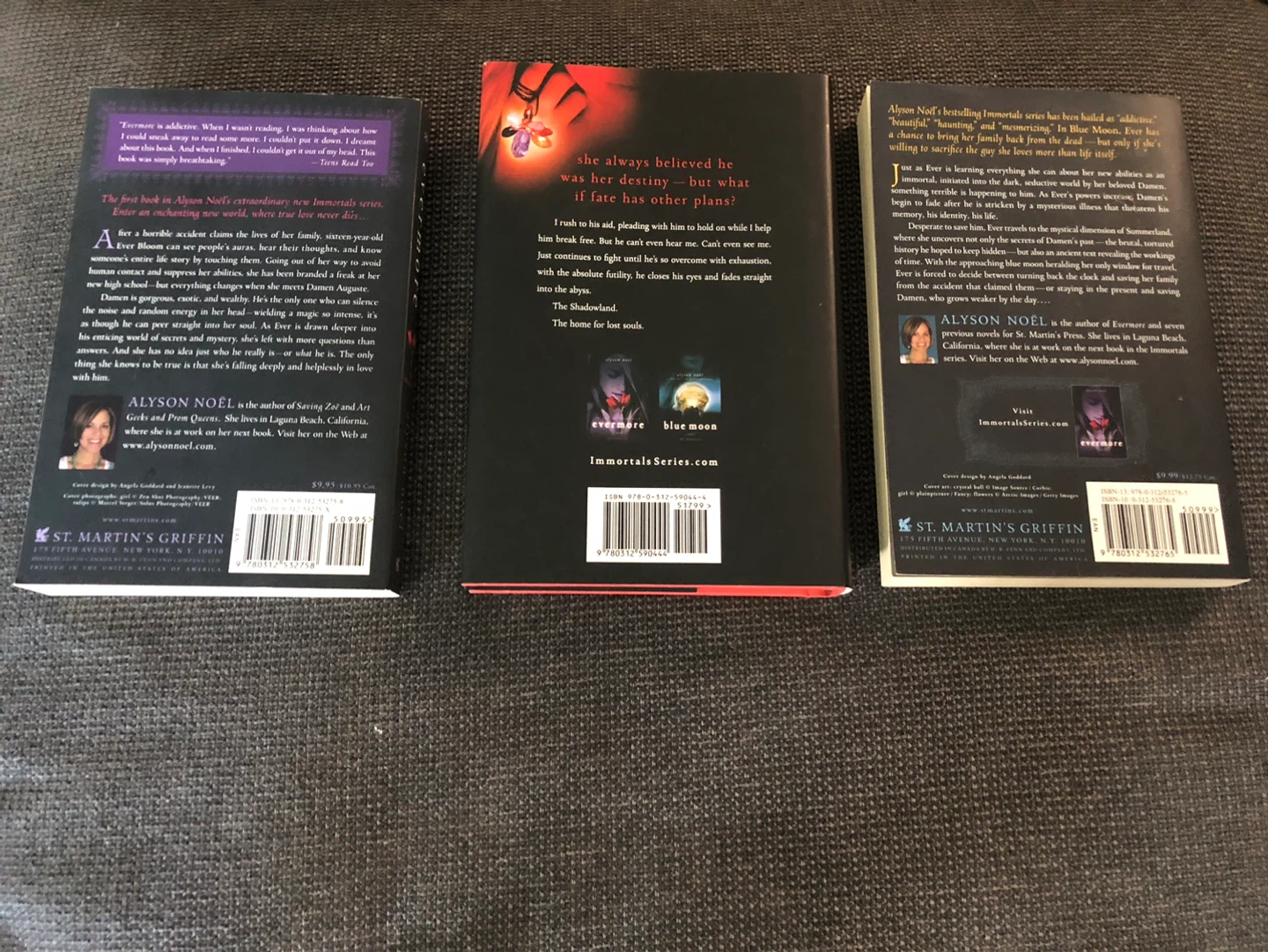 Alyson Noël Immortals Series Books 1-3 - photo 2