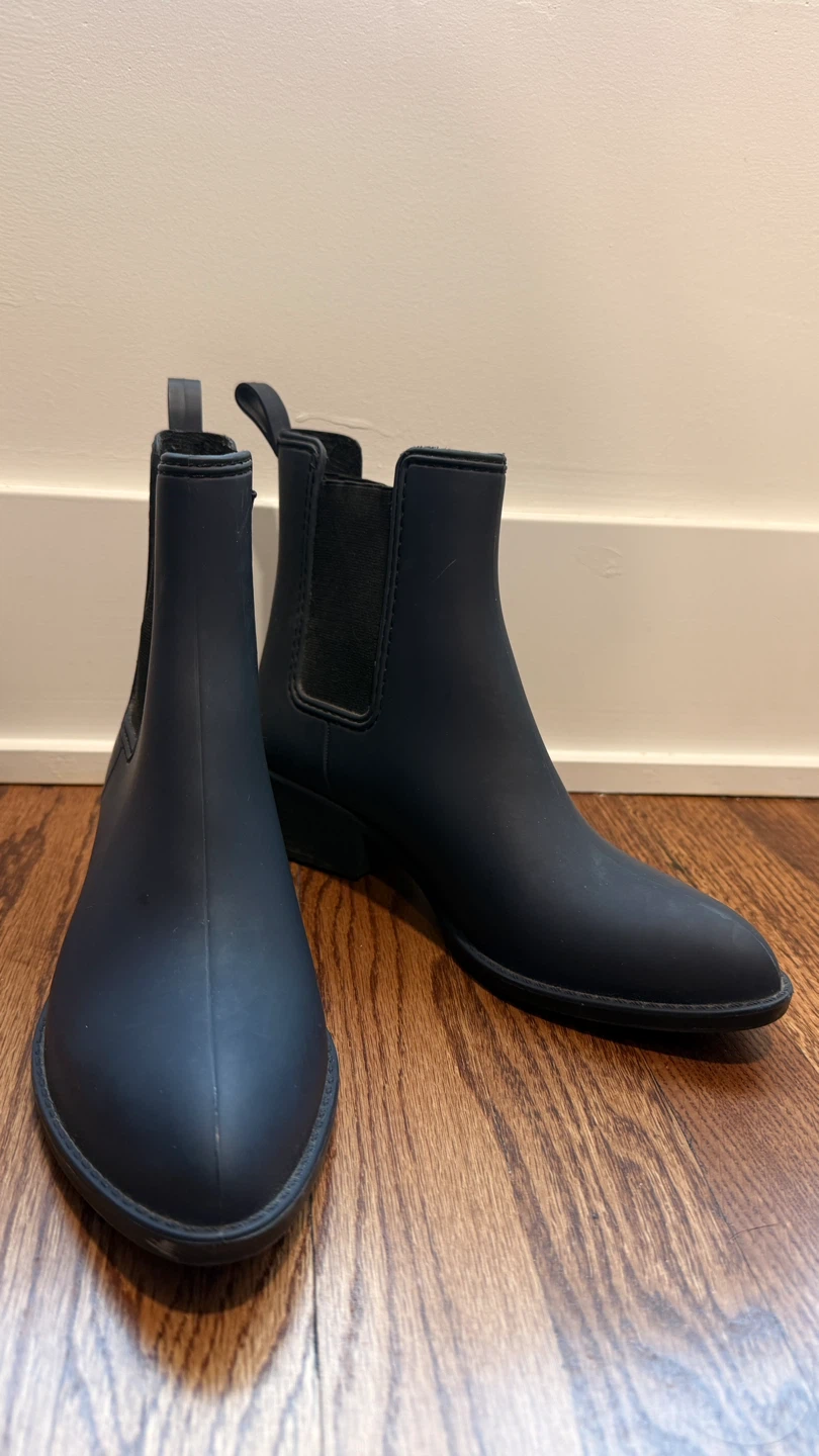 Navy Blue Chelsea Boots