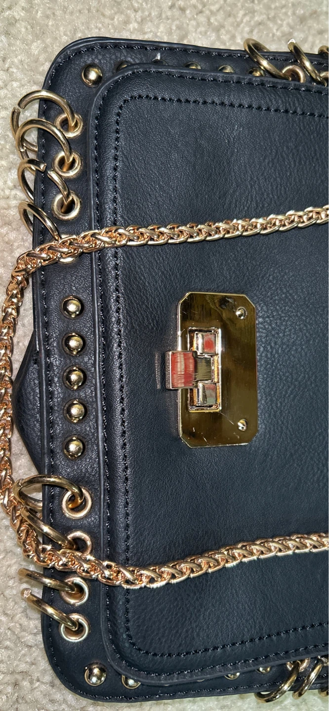 Black Bag with Gold Accents - photo 2