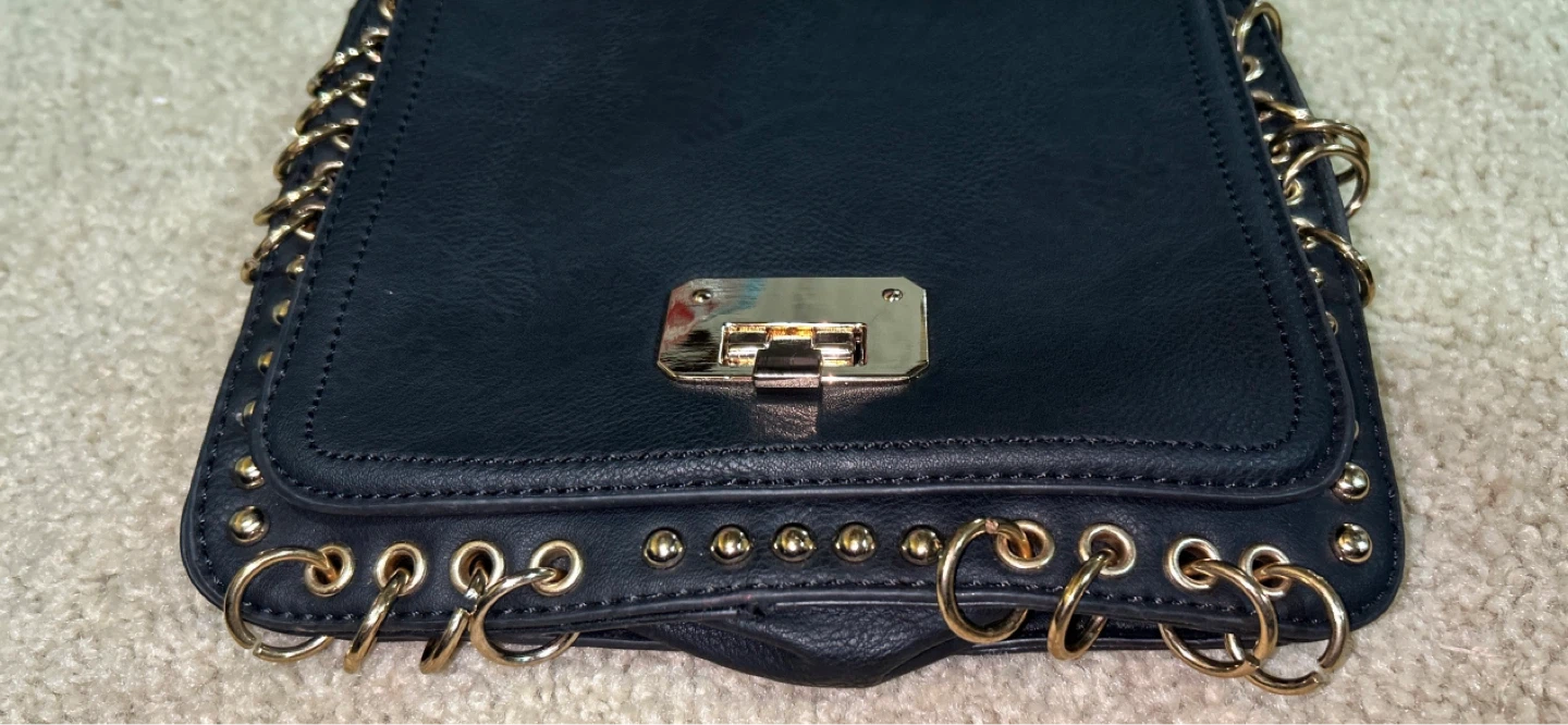 Black Bag with Gold Accents - photo 4