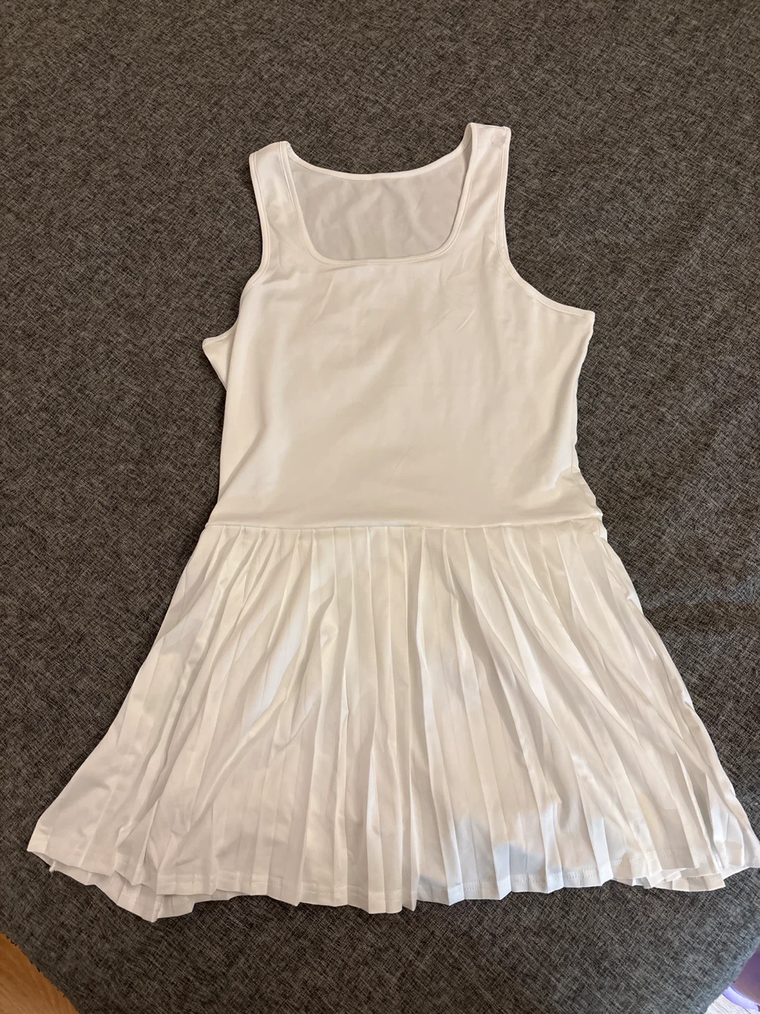 White Tennis Dress with Shorts