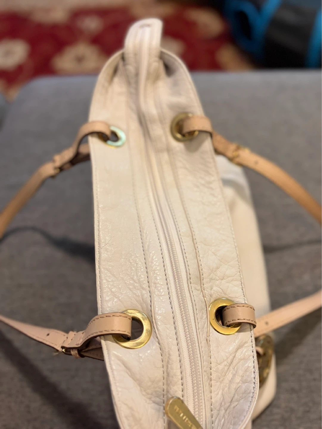 Michael Kors Cream Leather Tote Bag - photo 4