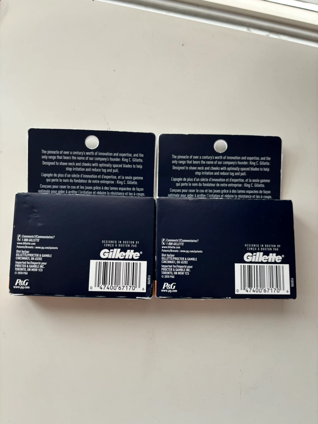 King C. Gillette Neck Razor Blades - 4 Cartridges (2 Pack) - photo 2