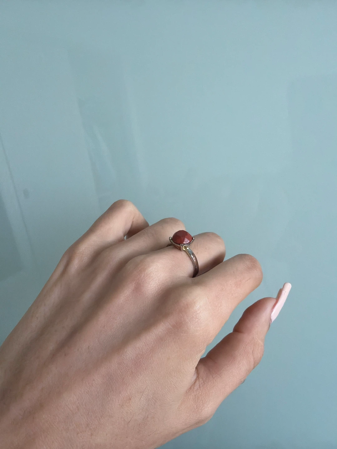 ring with red stone ⚽️ - photo 2