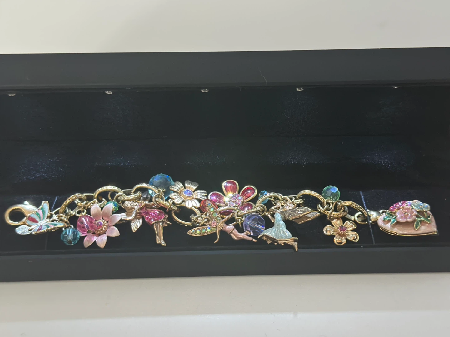 Kirk’s Folly Fairy Charm Bracelet with Flowers and Heart - photo 4