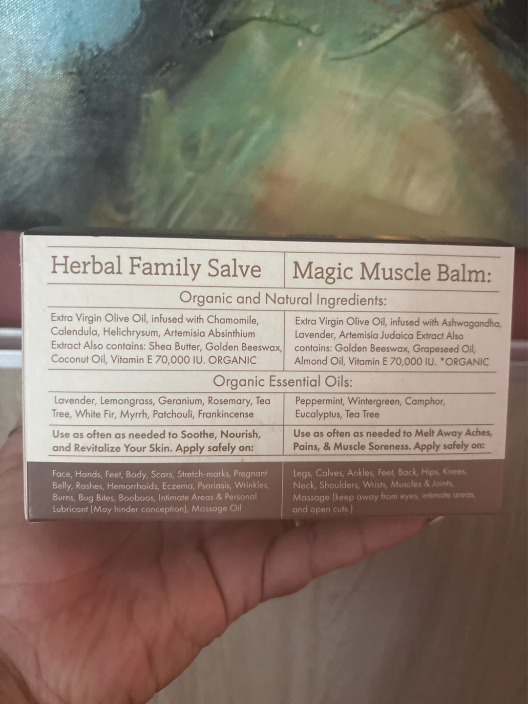 ⚽️ Salves & Jerusalem Magic Muscle Balm 2 oz - photo 3