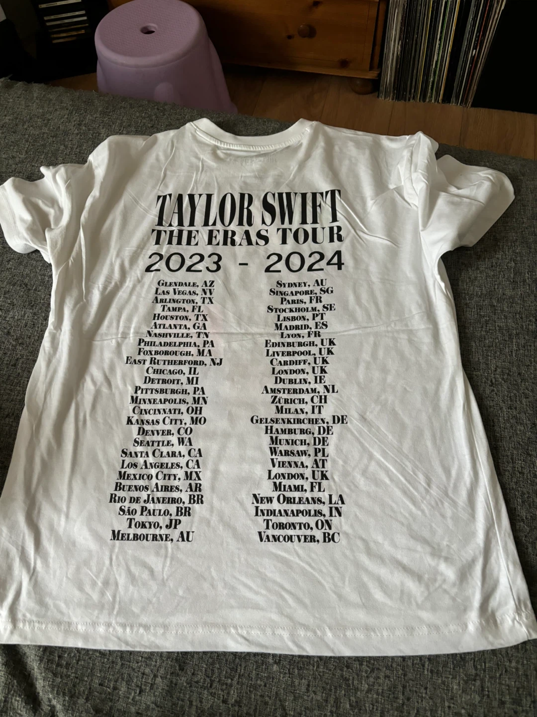 Taylor Swift The Eras Tour White T-Shirt - photo 4