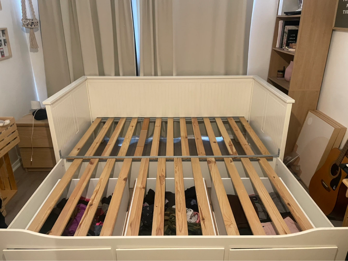 White IKEA Daybed with Storage Drawers - photo 4